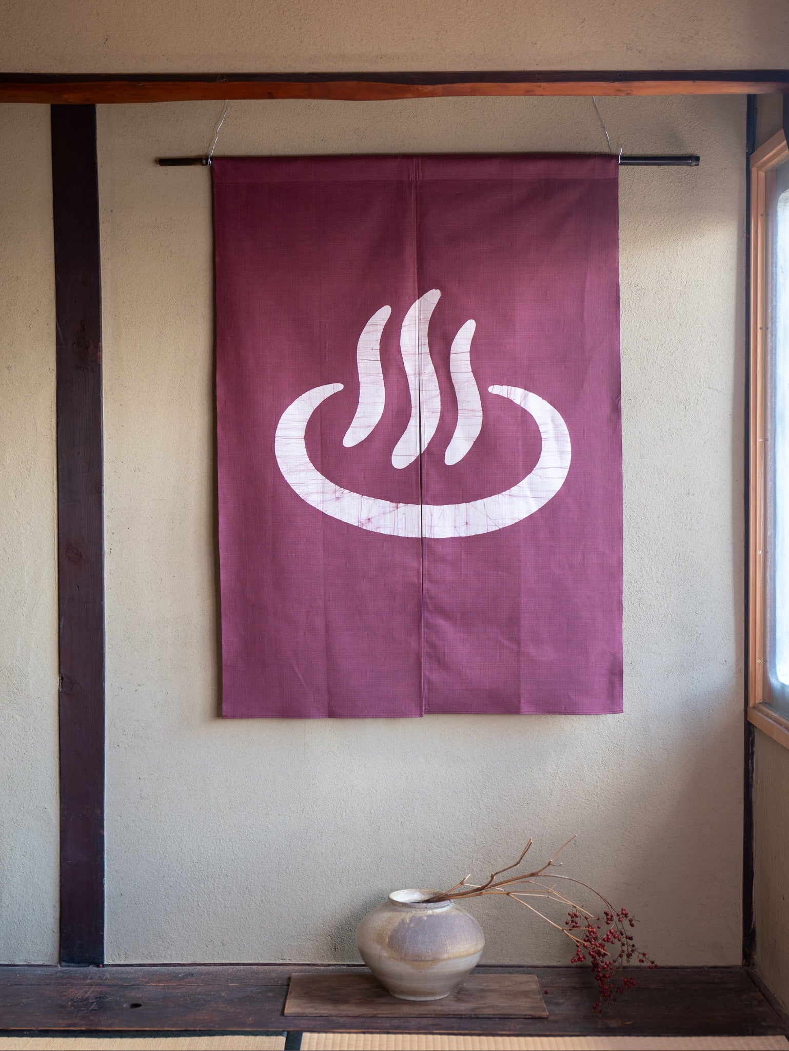 Noren -温泉- Japanese curtain