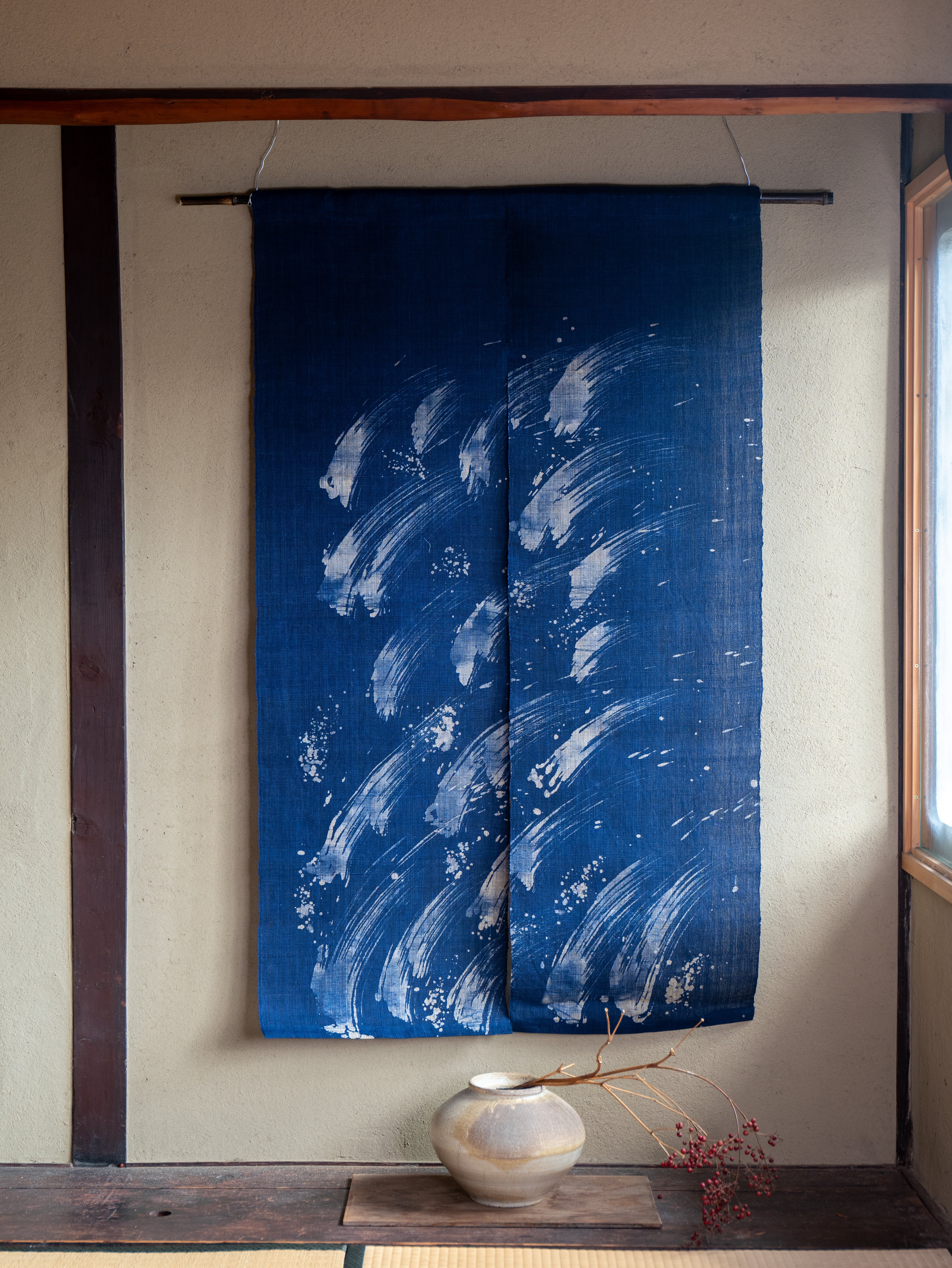 Noren -波飛沫- Japanese curtain