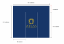 Custom noren for ATLAS Kiné Sport