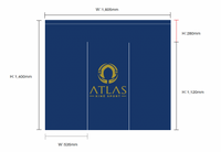 Custom noren for ATLAS Kiné Sport